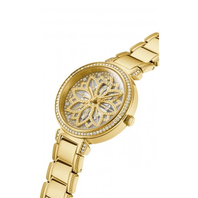 Guess Watches Ladies Lily Stainless Steel Gold Watch Gw0528l2