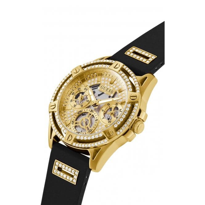 Guess Watches Ladies Queen Stainless Steel Gold Watch Gw0536l3