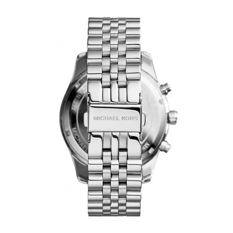 Michael Kors Watch Lexington Chronograph Rose And Silver Mk8515