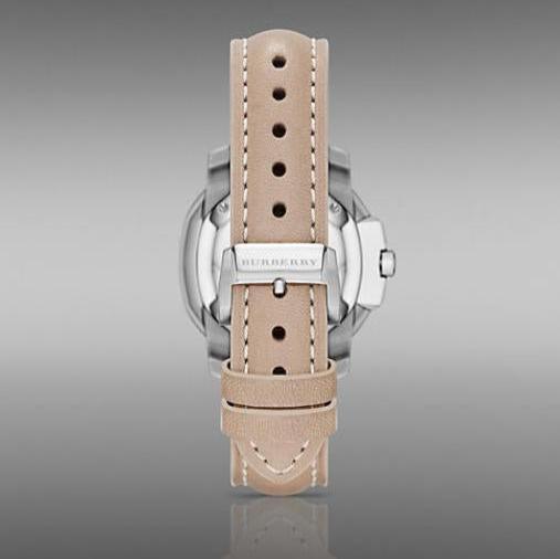 Burberry The Britain Brown Dial Brown Leather Strap Watch For Women Bby1700