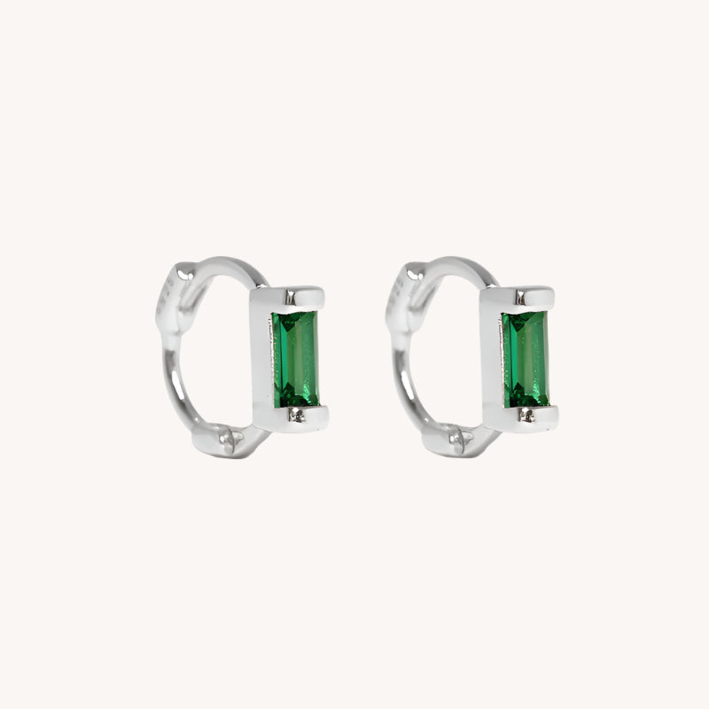 Silver Aime Hoops