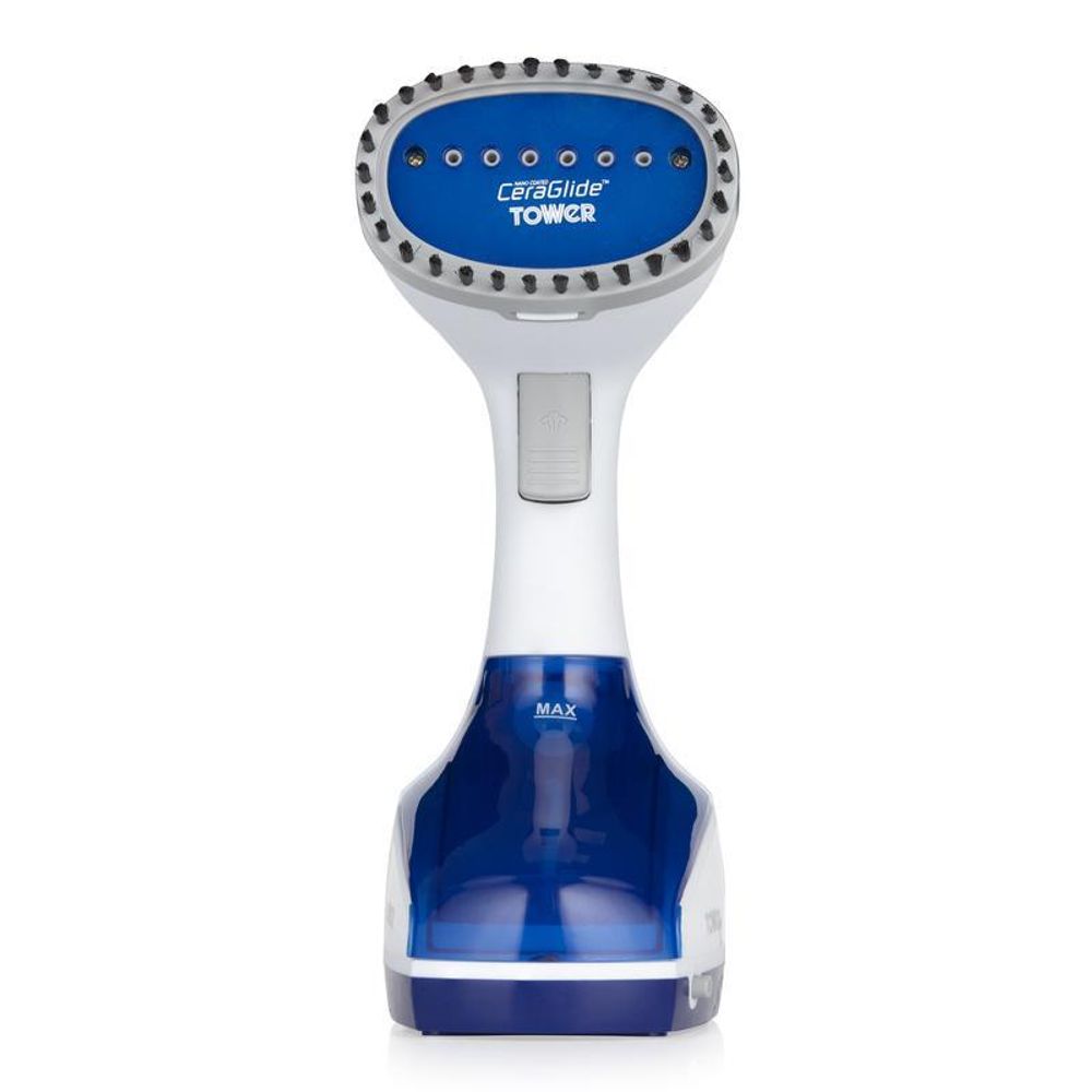 Tower Ceraglide Garment Steamer 1000W Blue and White - T22014BLU