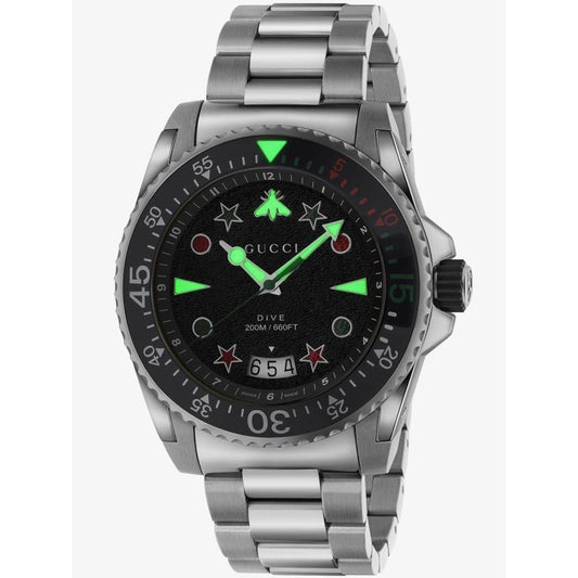 Gucci Mens Dive Steel Bracelet Watch Ya136221