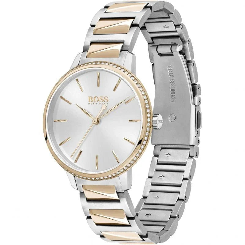 Hugo Boss Womens 1502567 Signature Two Tone Stainless Steel Watch