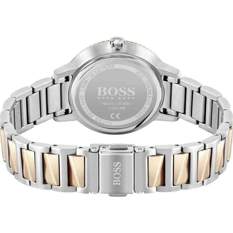 Hugo Boss Womens 1502567 Signature Two Tone Stainless Steel Watch
