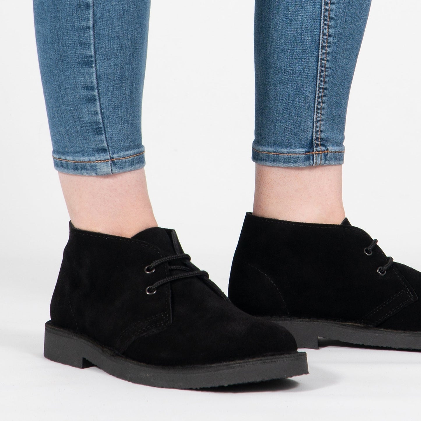 Roamers M467AS Unisex Desert Boots Black