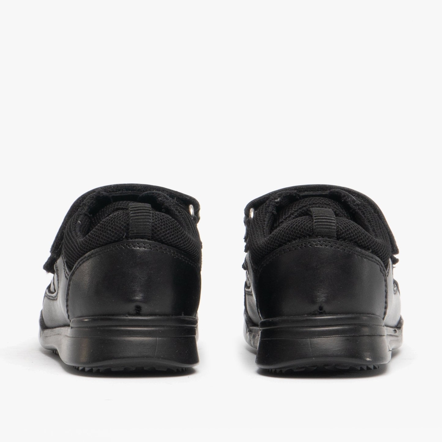 Hush Puppies LIAM Boys Leather School Shoes Black