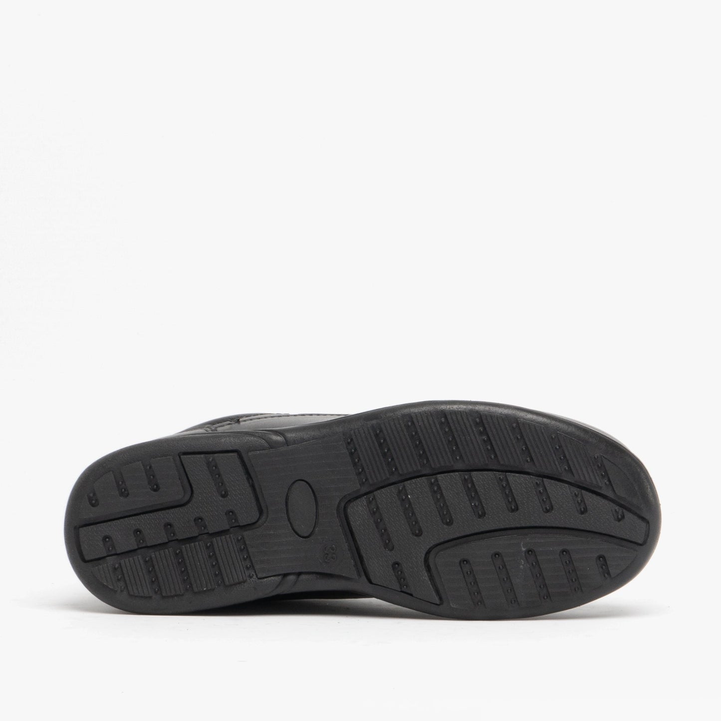 Mirak ADAM Boys Leather School Shoes Black