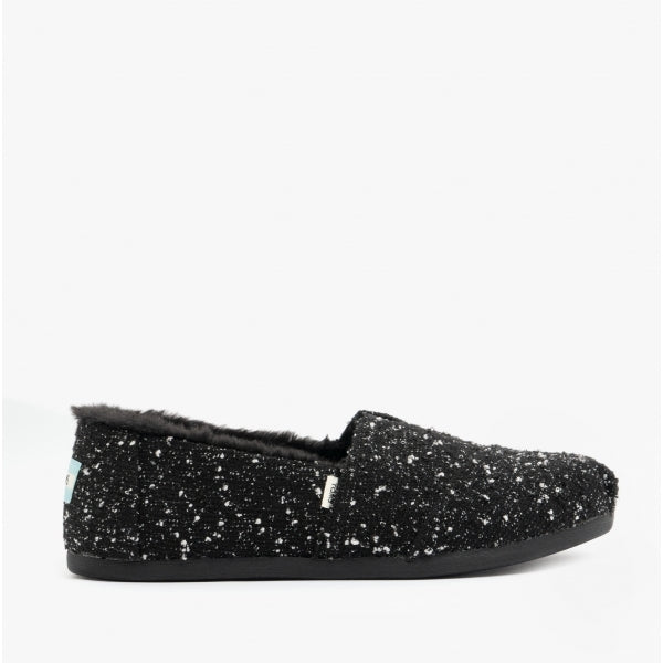 TOMS ALPARGATA Womens Boucle Espadrilles Black