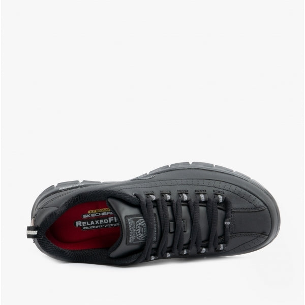 Skechers Work 76550EC SURE TRACK TRICKEL SR Womens Occupational Shoes Black