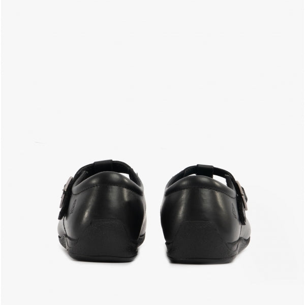 Hush Puppies ELIZA Girls Leather School Shoes Black