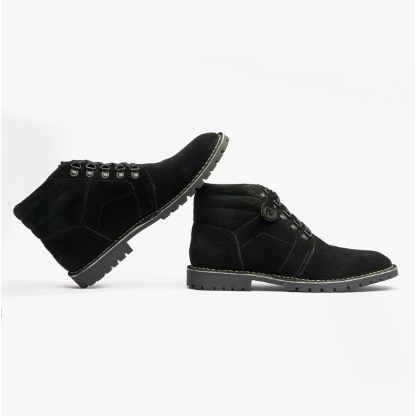 Popps TROOPER Mens Desert Boots Black
