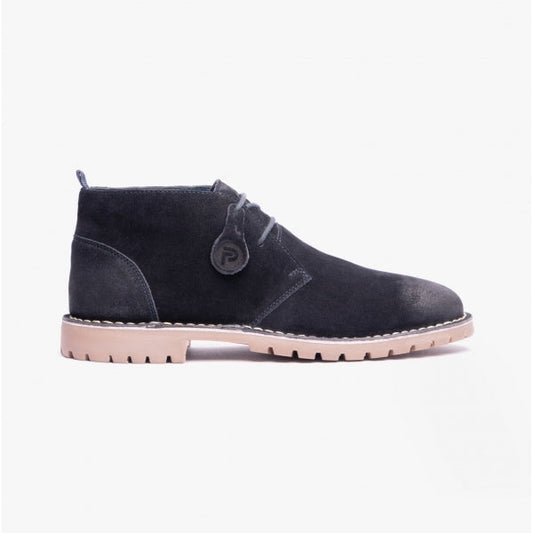 Popps COOPER Mens Desert Boots Navy