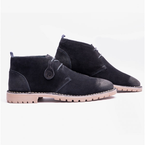 Popps COOPER Mens Desert Boots Navy