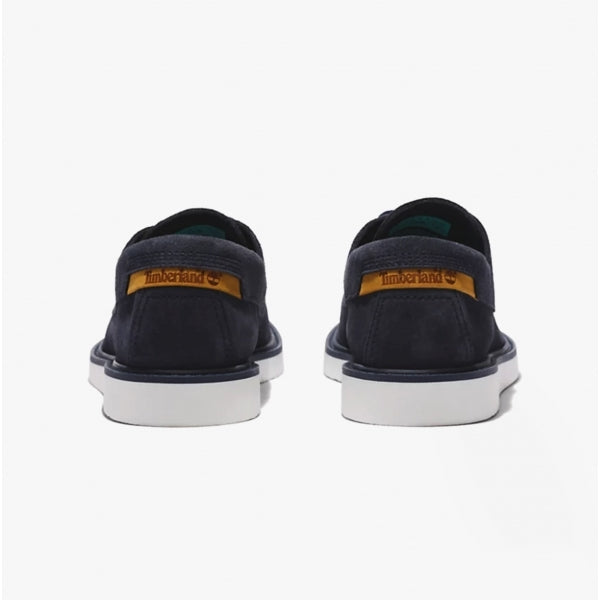 Timberland Newmarket II Mens Suede Boat Shoes Navy