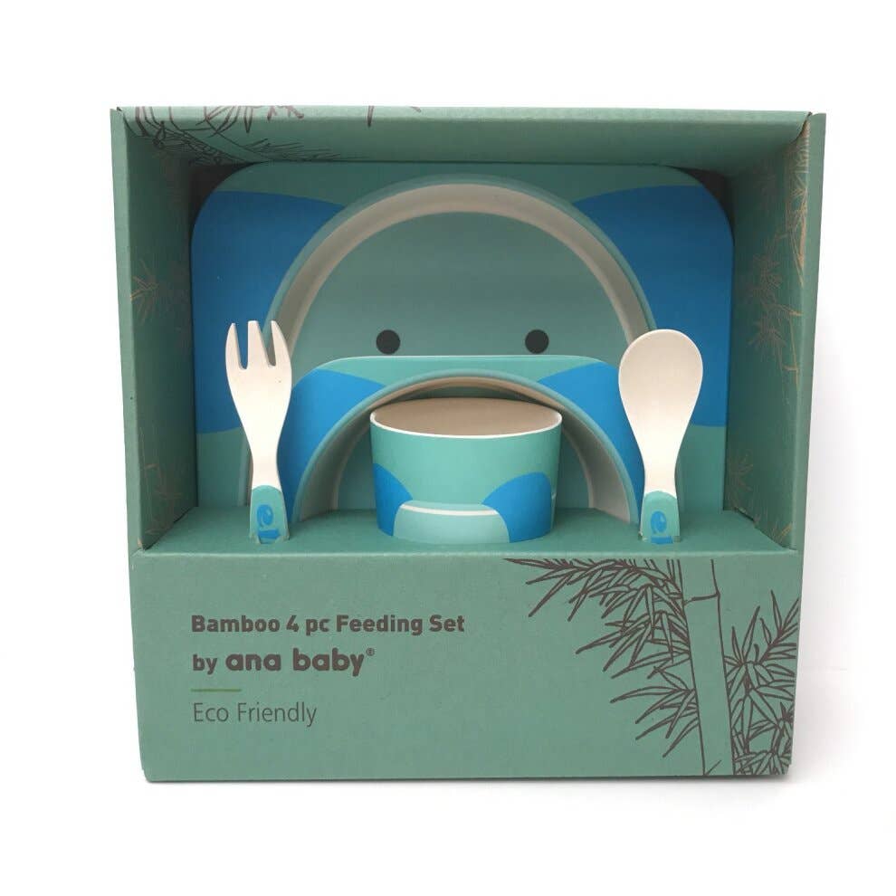 Giraffe Bamboo Kids Dinner Set – 5 Piece Eco-Friendly Tableware