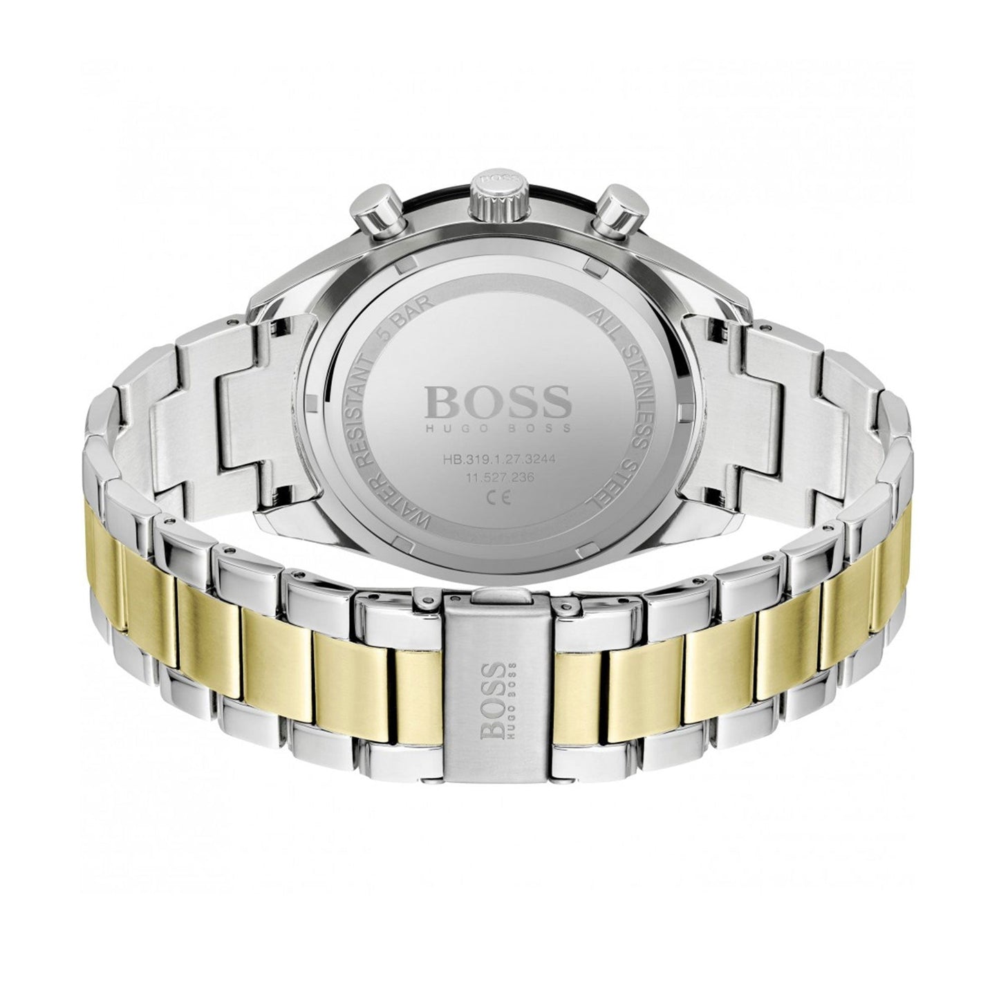 Hugo Boss Mens 1513872 Santiago Chronograph Green Dial Watch
