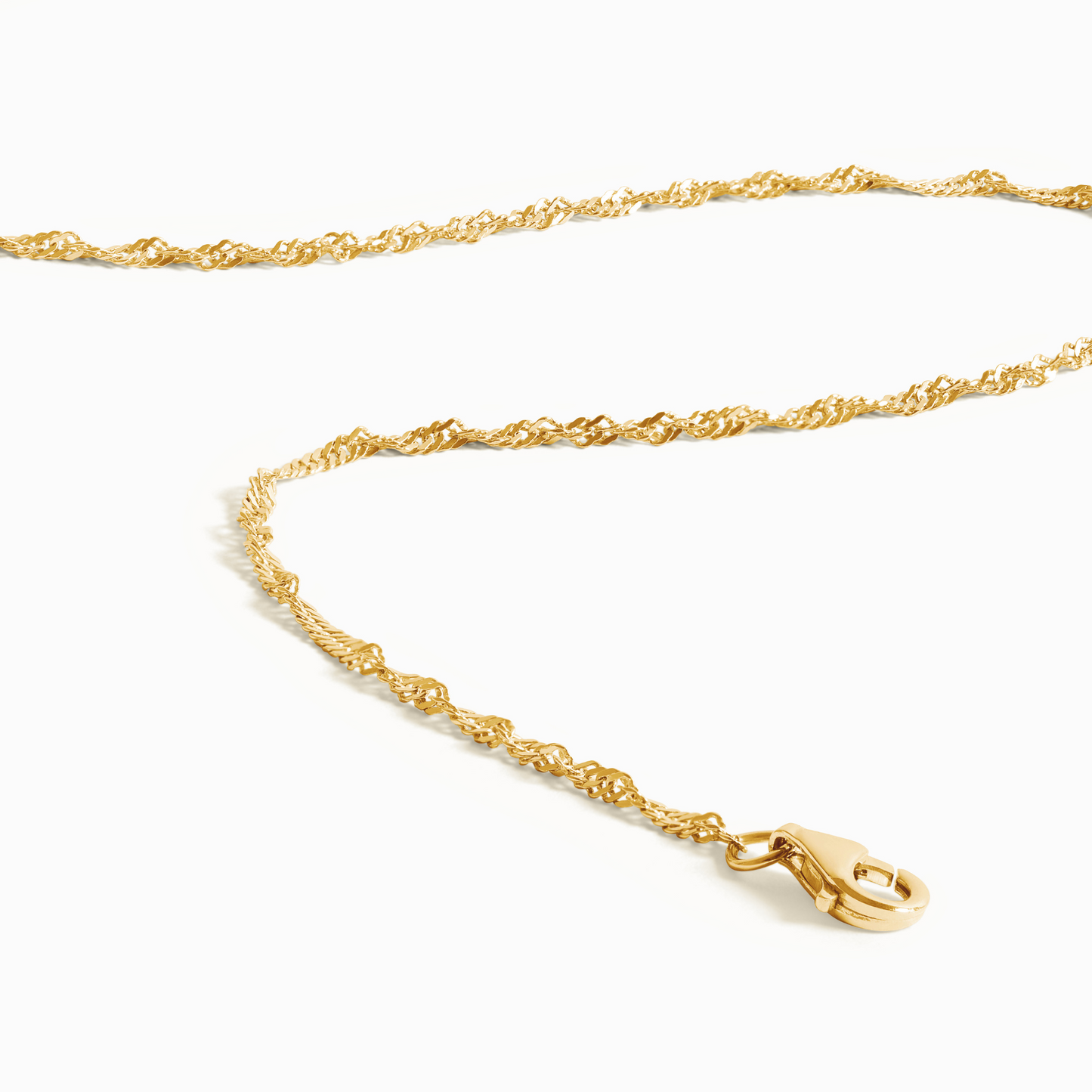 Twisted Chain Necklace in 18k Gold Vermeil