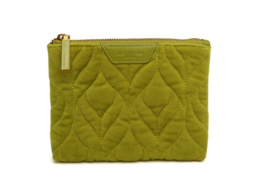 Alice Wheeler Velvet Make Up Pouch (Available in Fig & Lime Green)