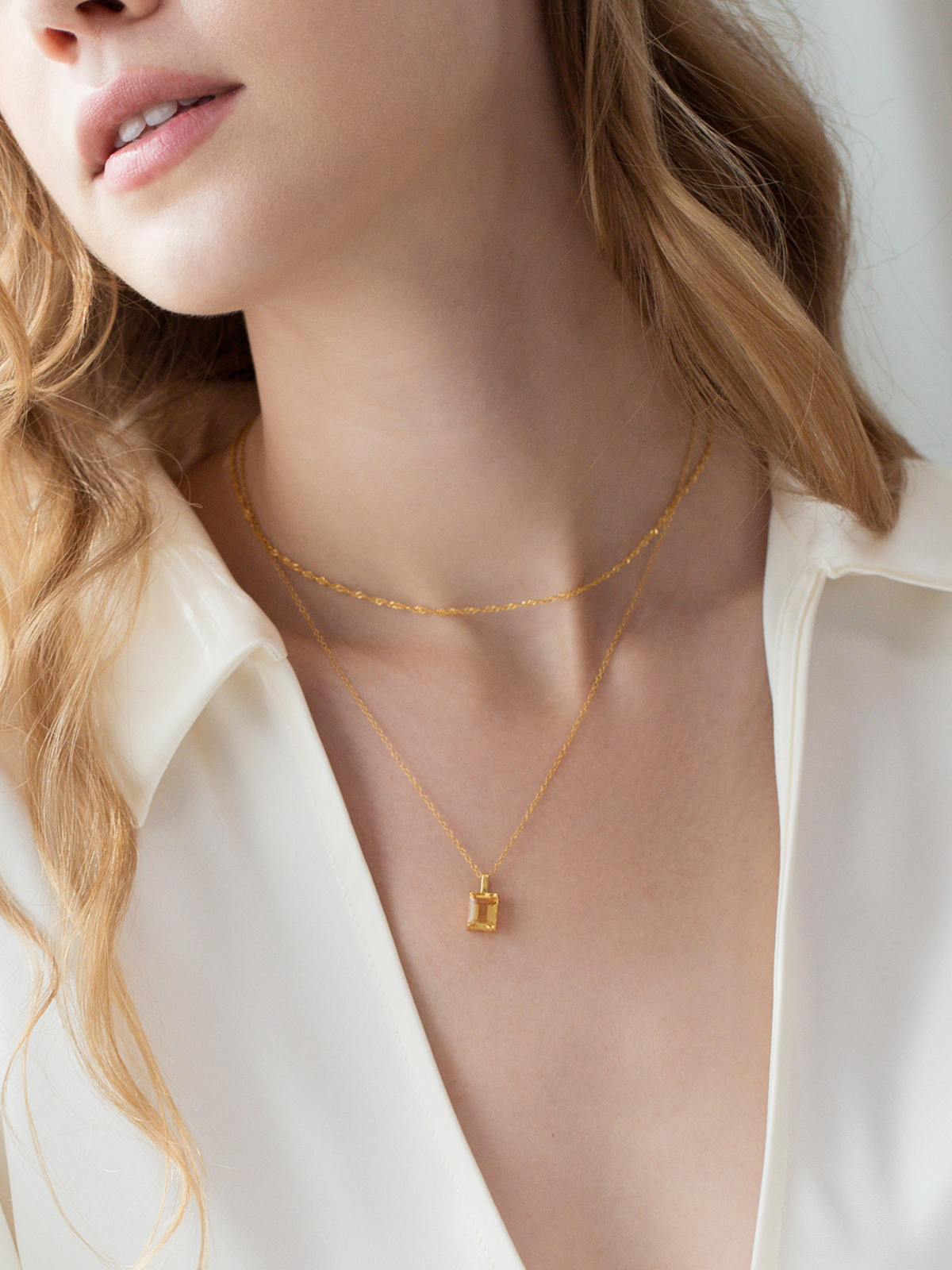 Twisted Chain Necklace in 18k Gold Vermeil