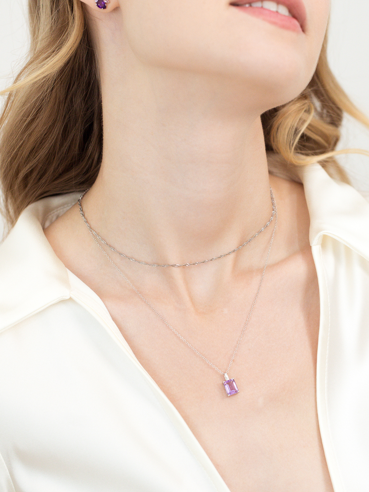 Twisted Chain Necklace in Sterling Silver