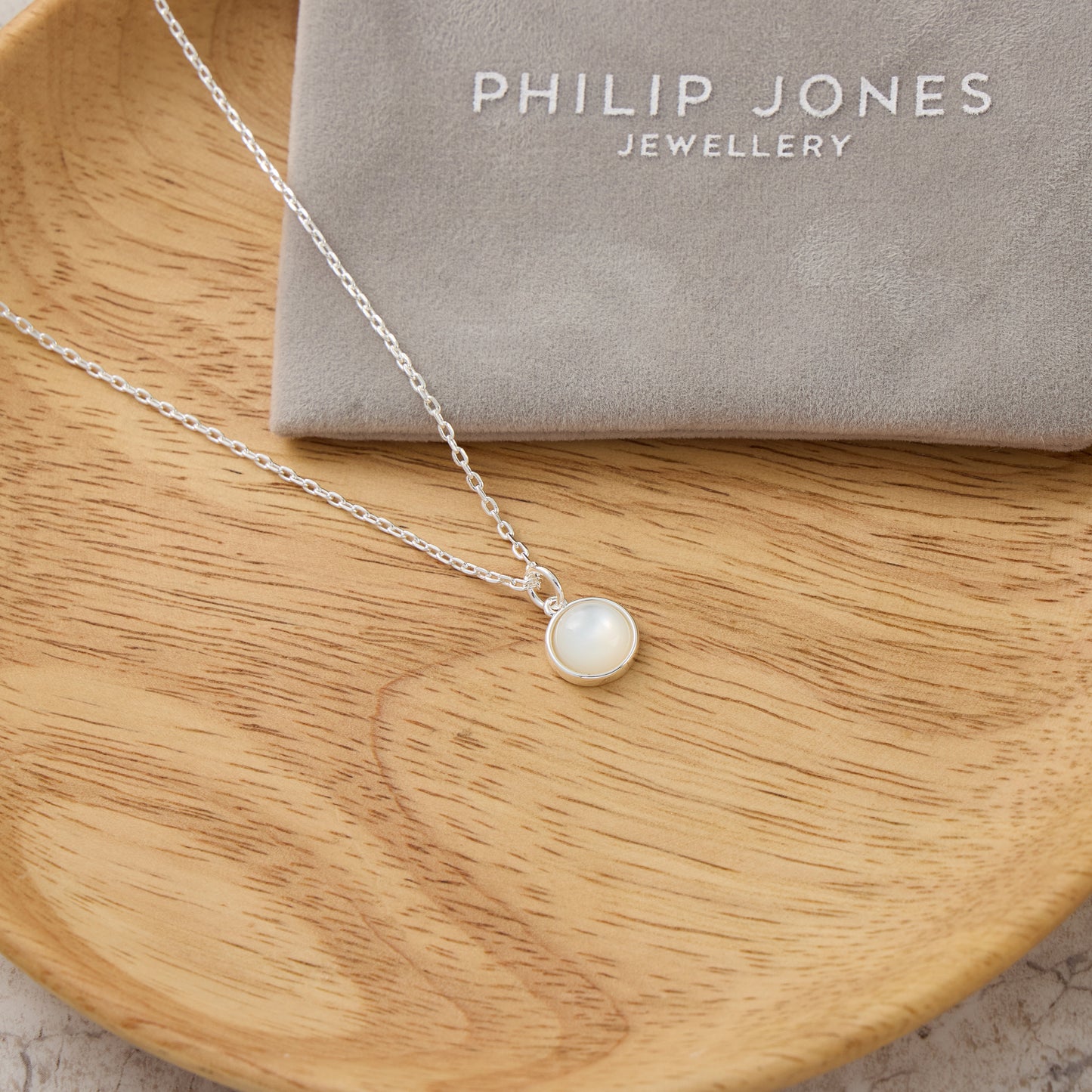 Mother of Pearl Necklace with Quote Card