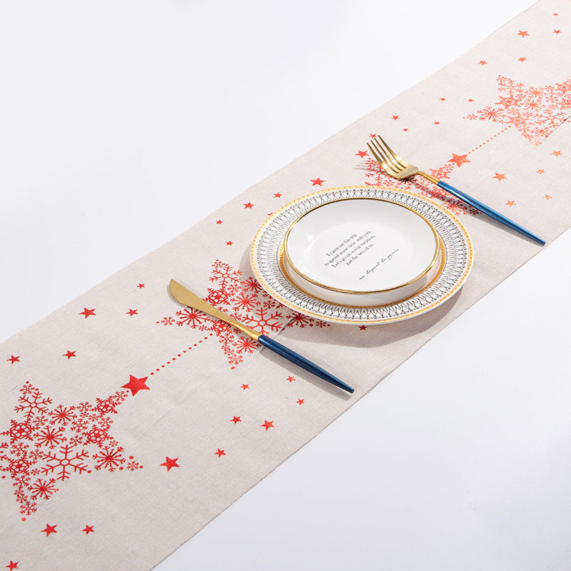 Creative Christmas Decoration Printed Tablecloth