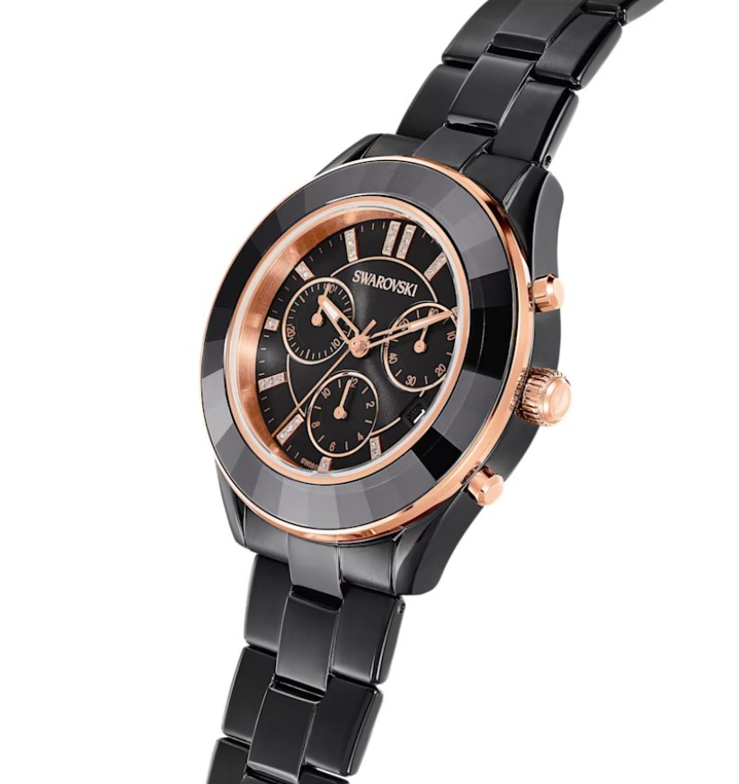 Swarovski Watch Octea Lux Chrono Black 5610472