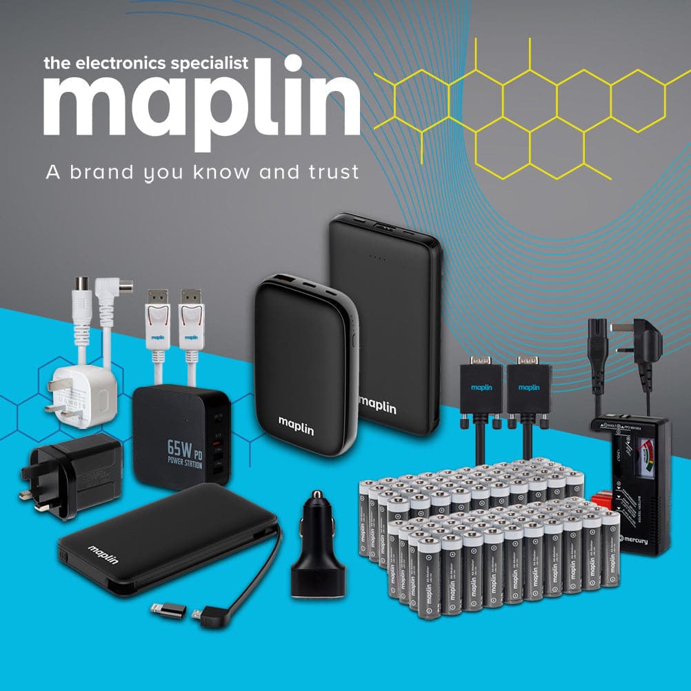 Maplin 2m 4-Socket UK Power Switch Extension Lead with 3x USB-A / 1x USB-C Ports