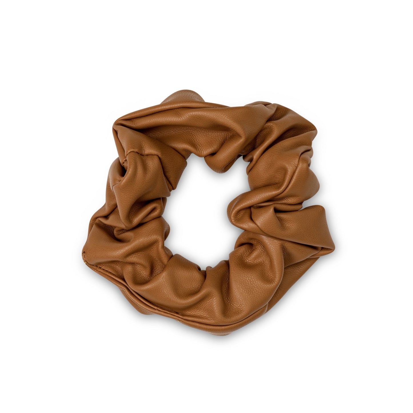 Rawr Leather Look Scrunchie - Tan