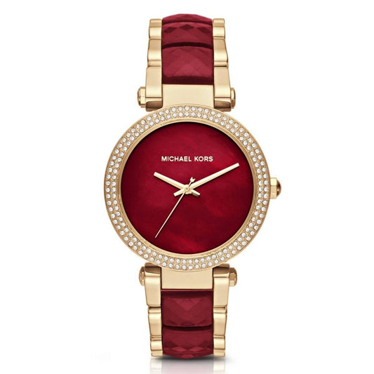 Michael Kors MK6427 Parker Red Gold Ladies