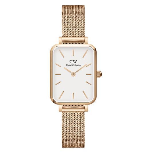 Daniel Wellington Ladies Rose Gold Quadro Watch Dw00100431