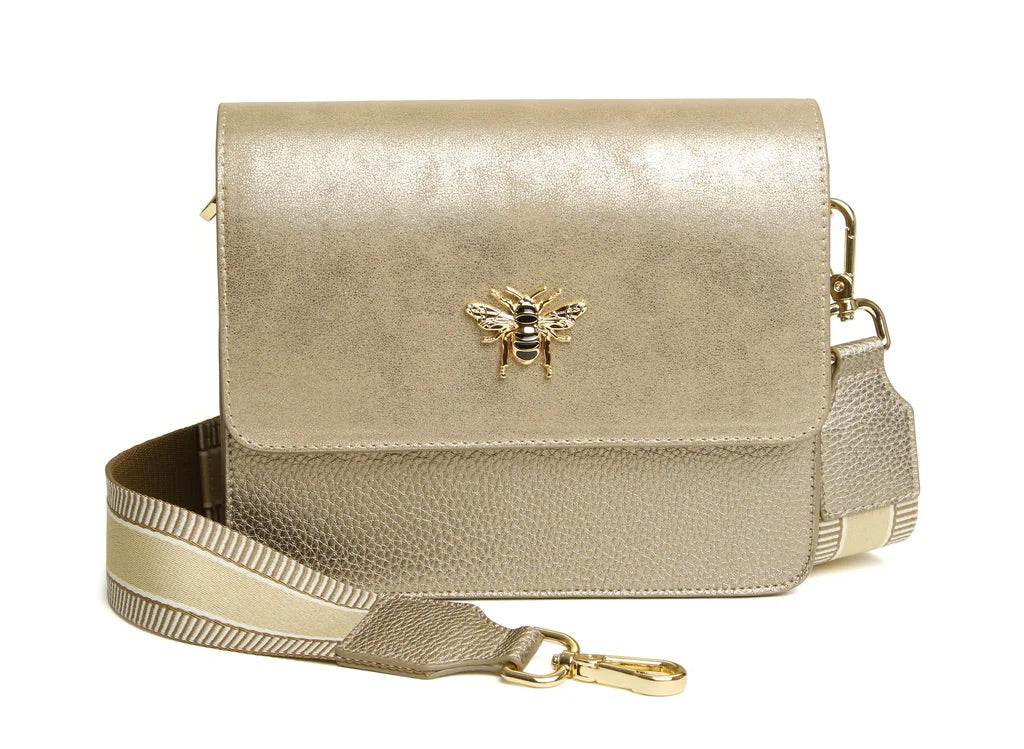 Alice Wheeler Highbury Crossbody Bag (Bronze, Teal & Leopard)