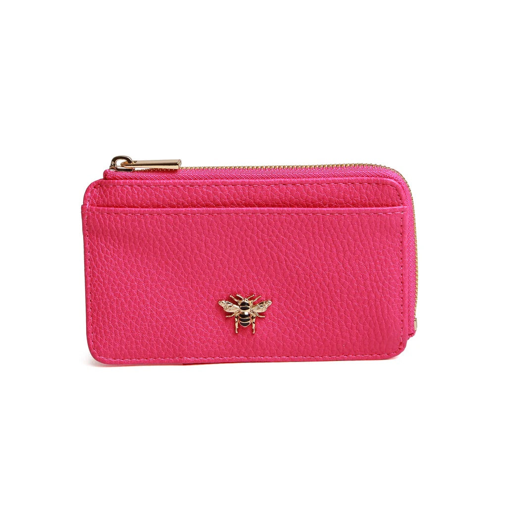 Alice Wheeler Bath Coin Purse – Luxury Vegan Leather Small Purse with Bee Charm