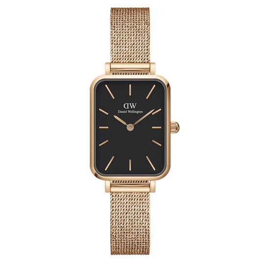 Daniel Wellington Ladies Rose Gold Quadro Watch Dw00100432