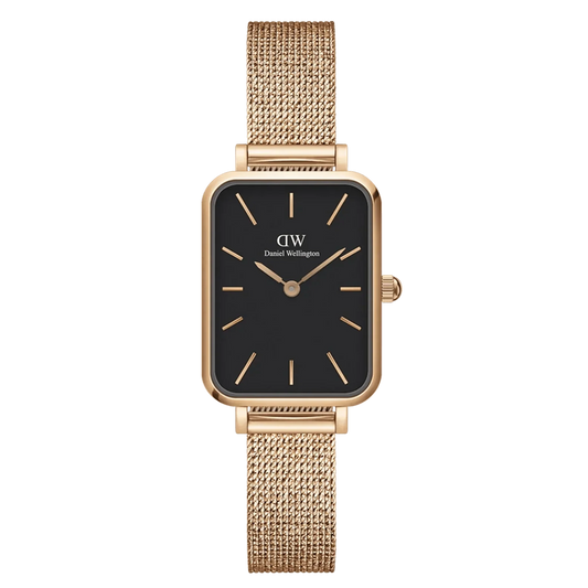 Daniel Wellington Ladies Rose Gold Quadro Watch Dw00100437