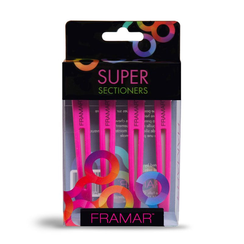 Super Sectioners Clips 4 Pack Pink