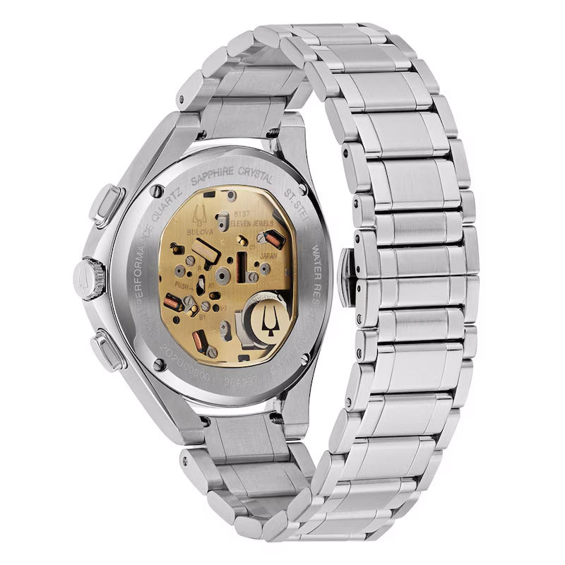 Bulova Curv Mens Green Watch 96a297