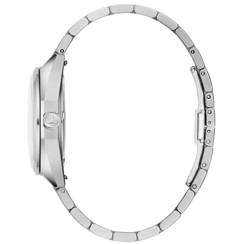 Bulova Jet Star Automatic Mens Silver Watch 96k112