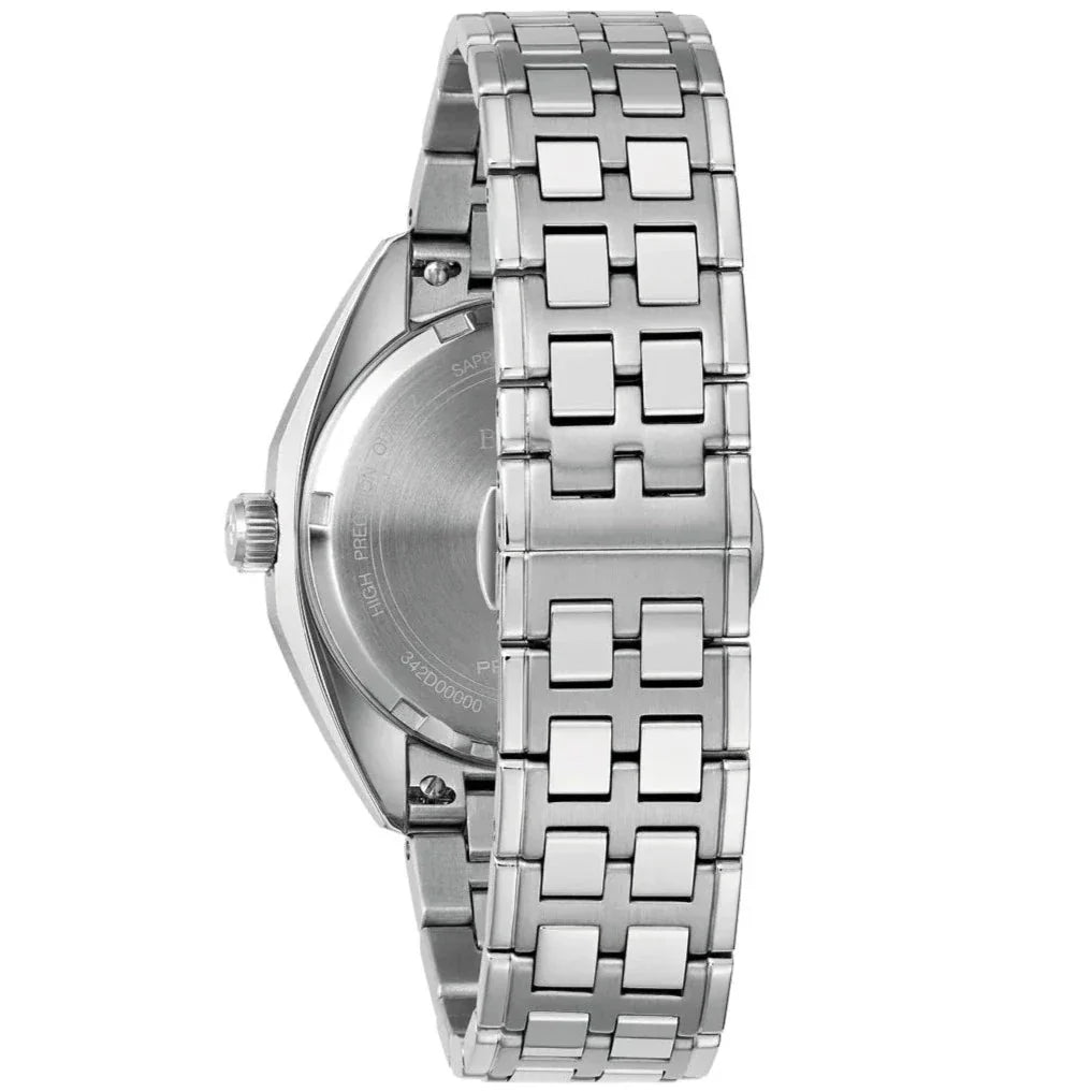 Bulova Jet Star Automatic Mens Silver Watch 96k112