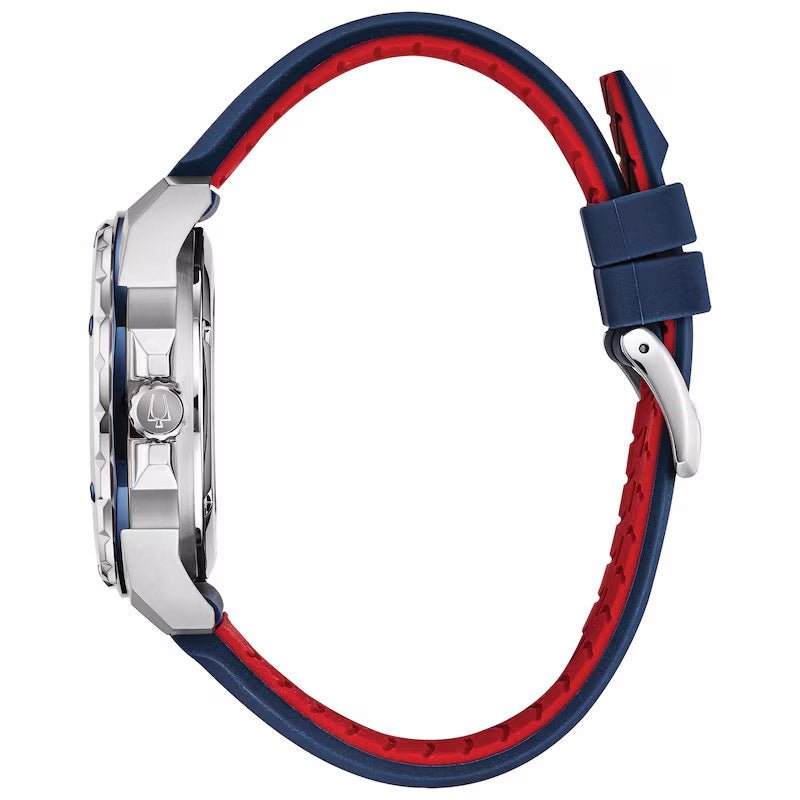 Bulova Marine Star Mens White Watch 98a225