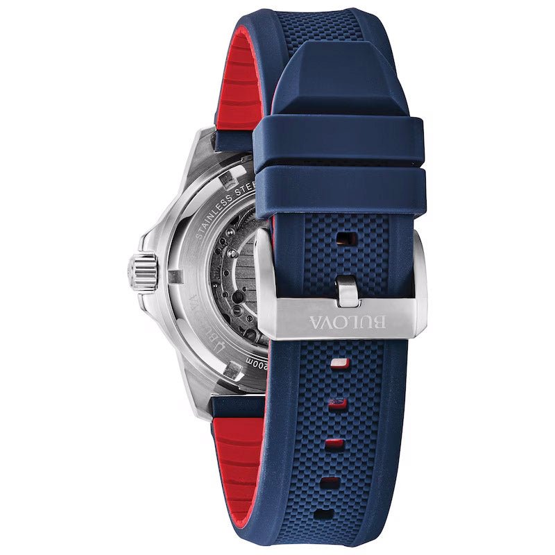 Bulova Marine Star Mens White Watch 98a225