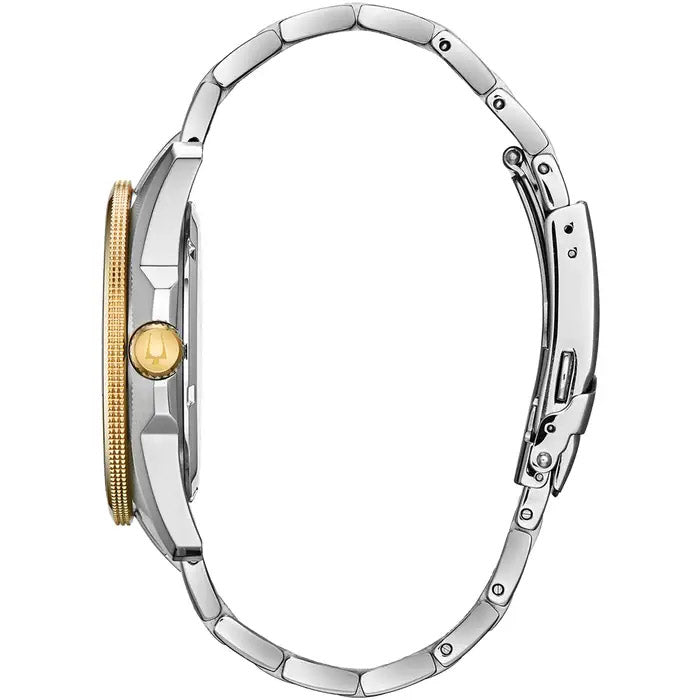 Bulova Marine Star Mens Two Tone Watch 98b334