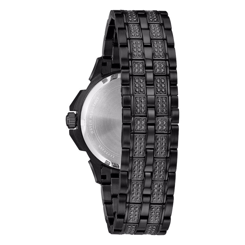 Bulova Crystal Mens Black Watch 98c134
