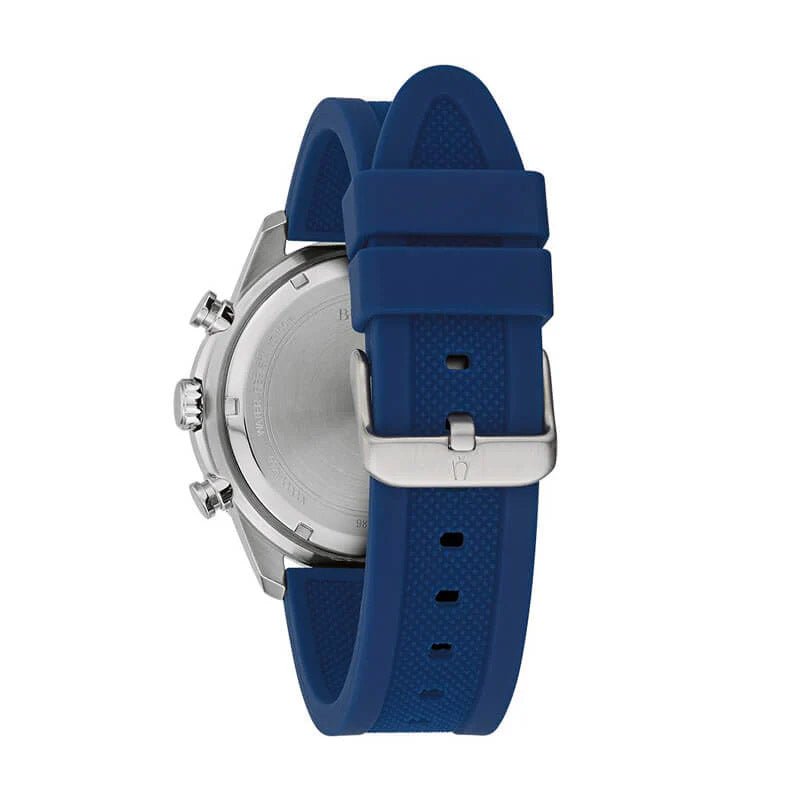 Bulova Exclusive Mens Blue Watch 98k111
