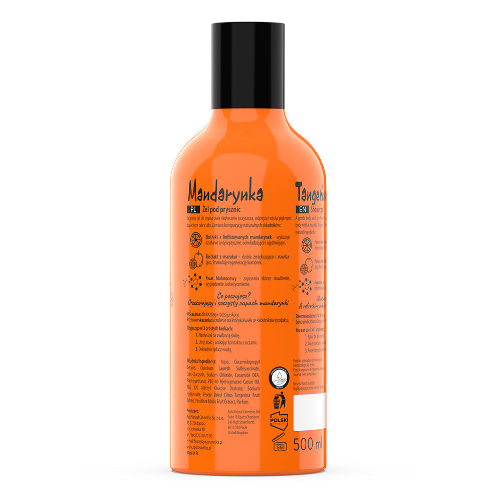 Apis Fruit Shot Mandarin Shower Gel | 500ml
