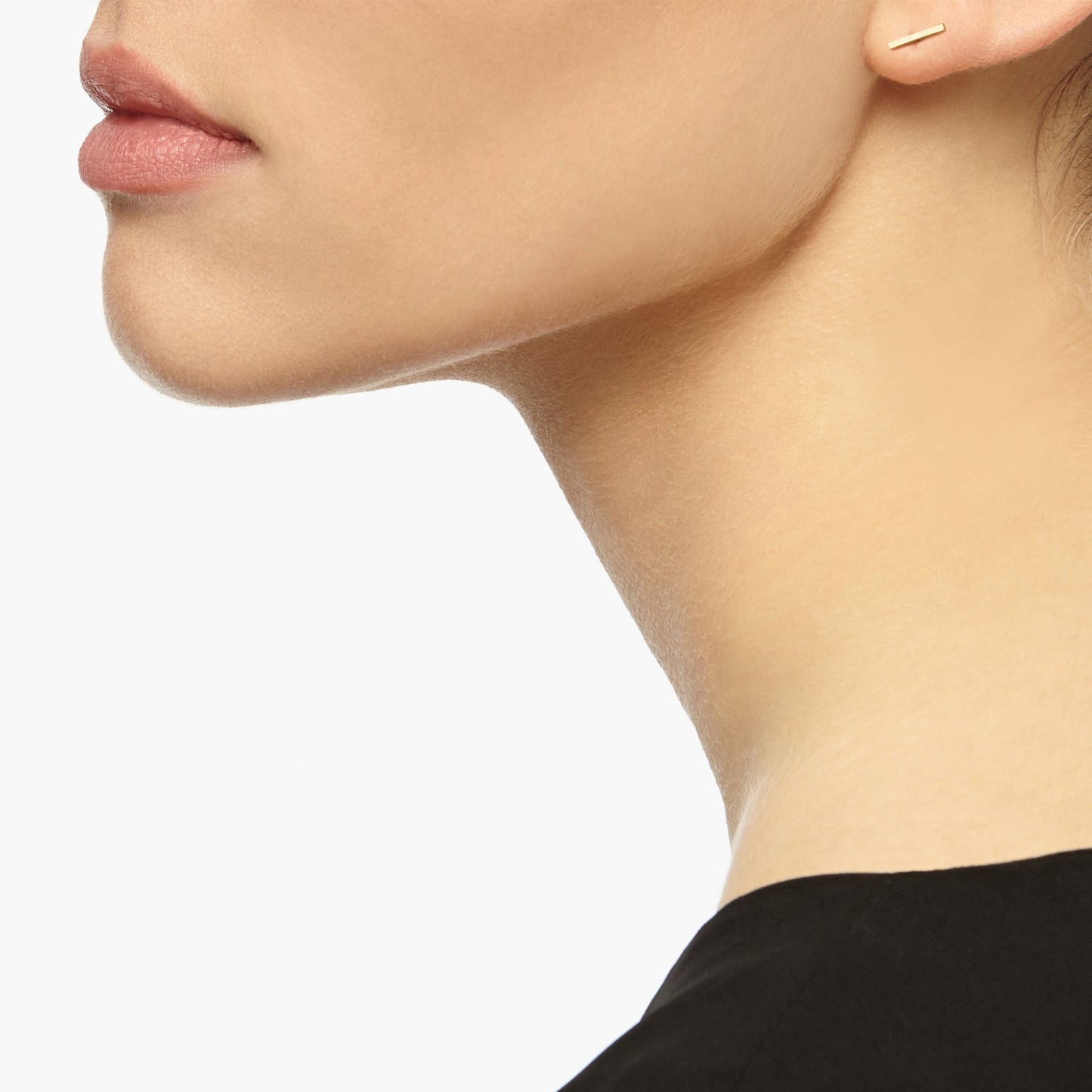 Bar Stud Earrings - Gold