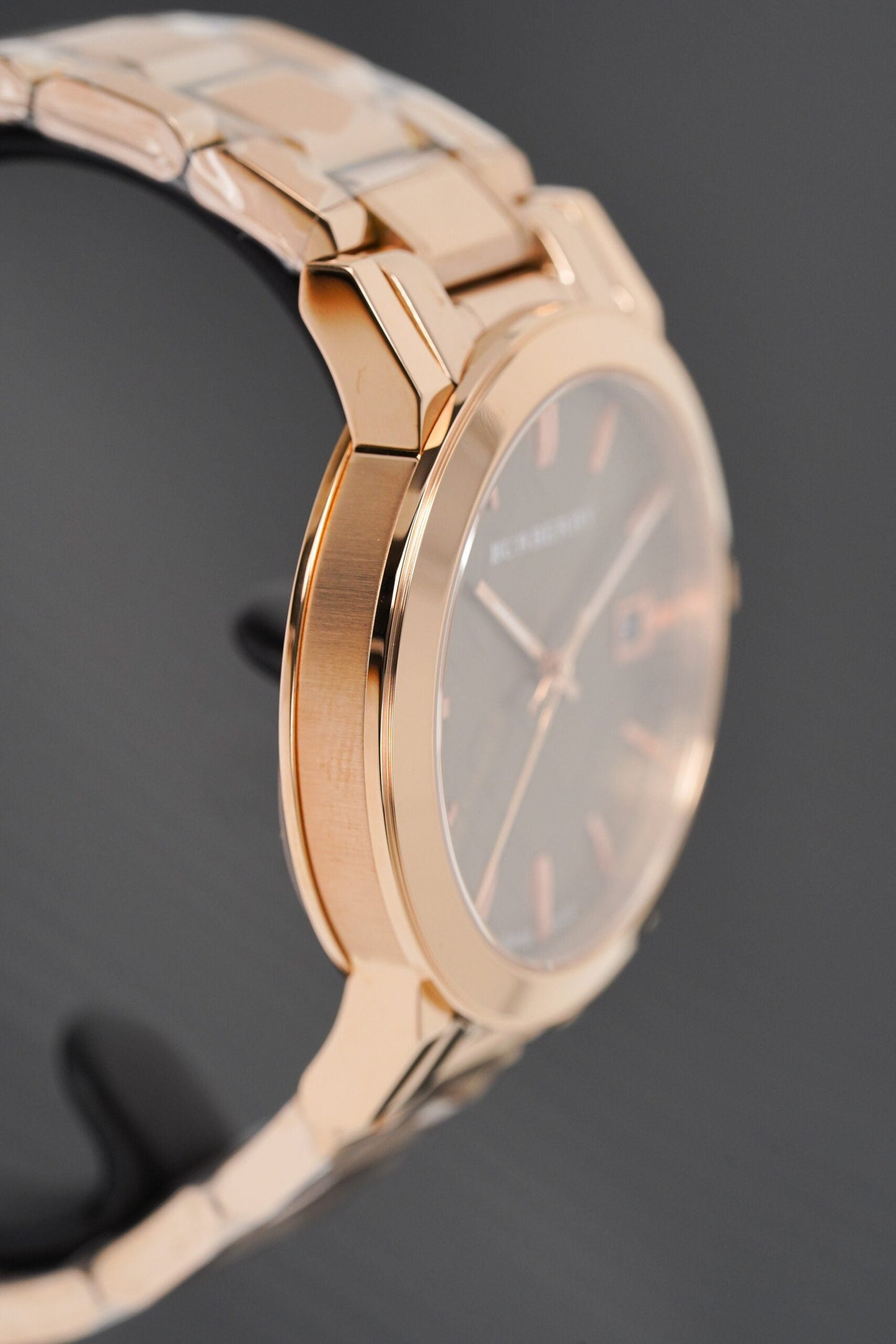 Burberry Ladies Watch The City Rose Gold Pvd Bu9005