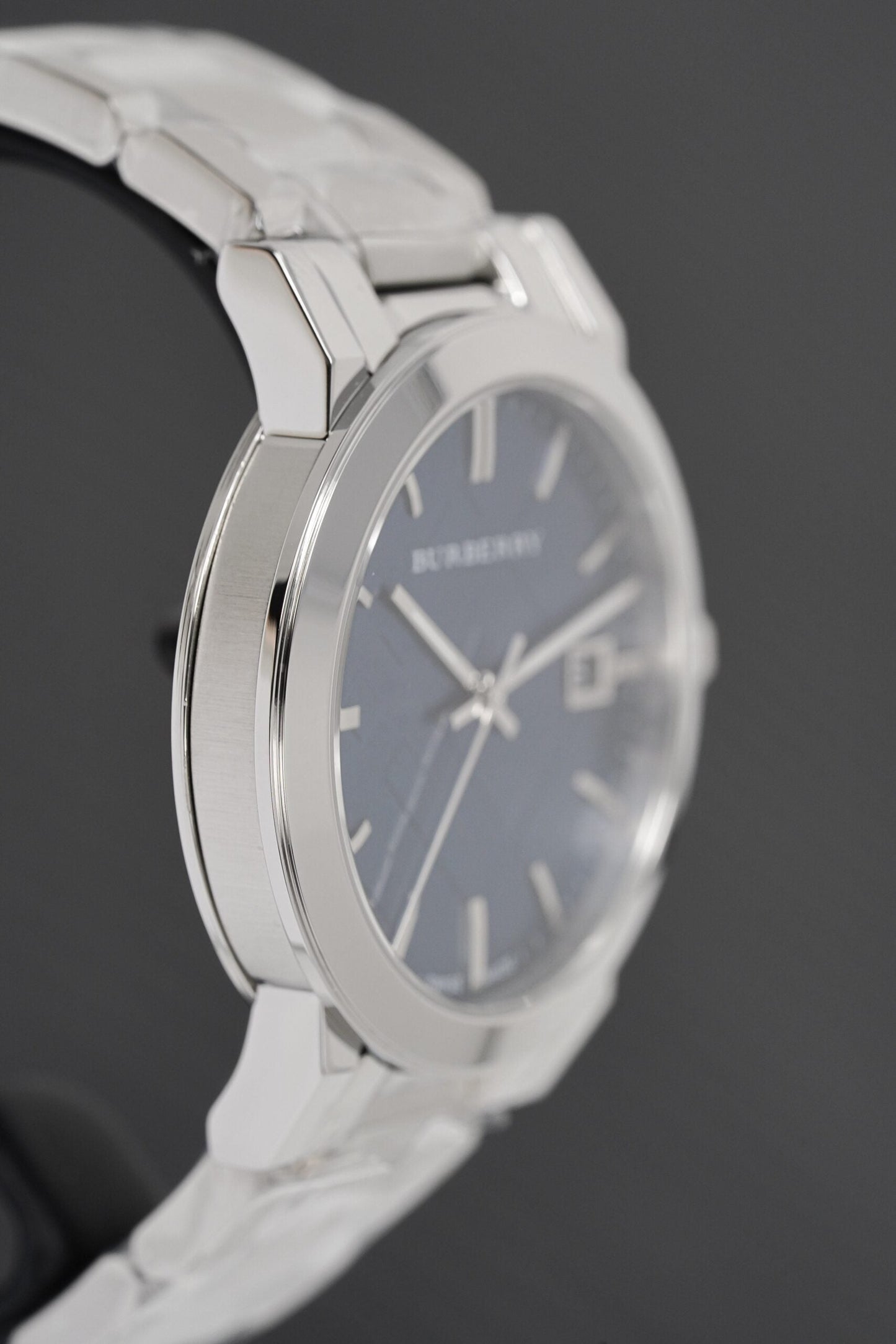 Burberry Mens Watch The City Steel Blue Bu9031