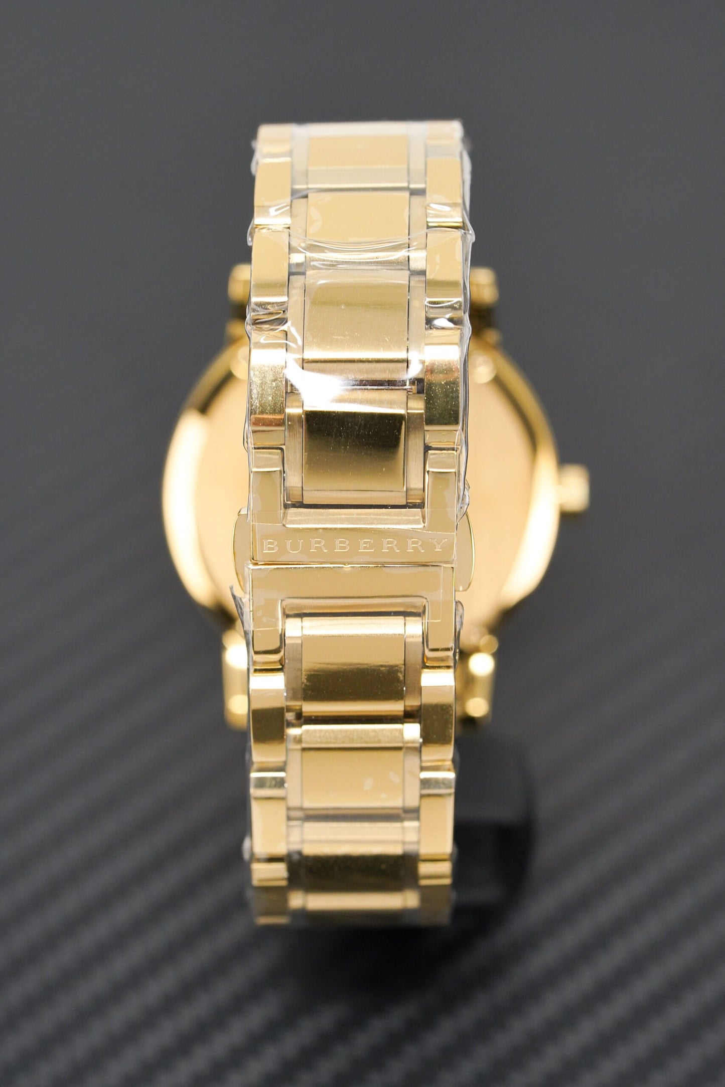 Burberry Mens Watch The City Steel Gold Bu9033